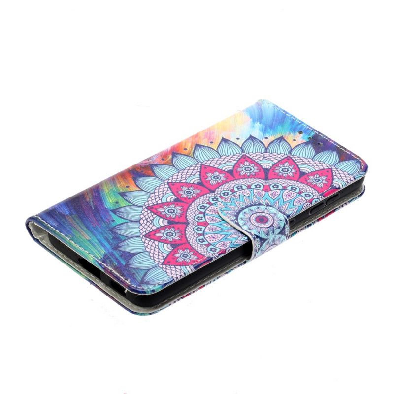 Flip Cover Læder Samsung Galaxy S21 Ultra 5G Konge Mandala Beskyttelse