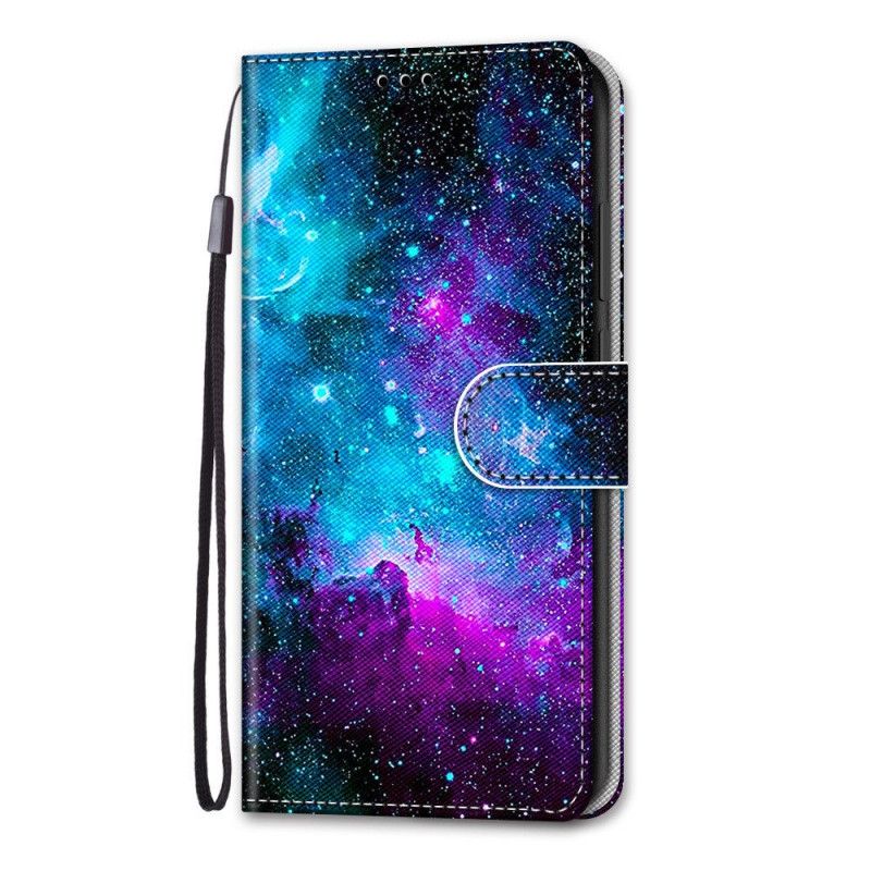 Flip Cover Læder Samsung Galaxy S21 Ultra 5G Kosmisk Himmel Beskyttelse