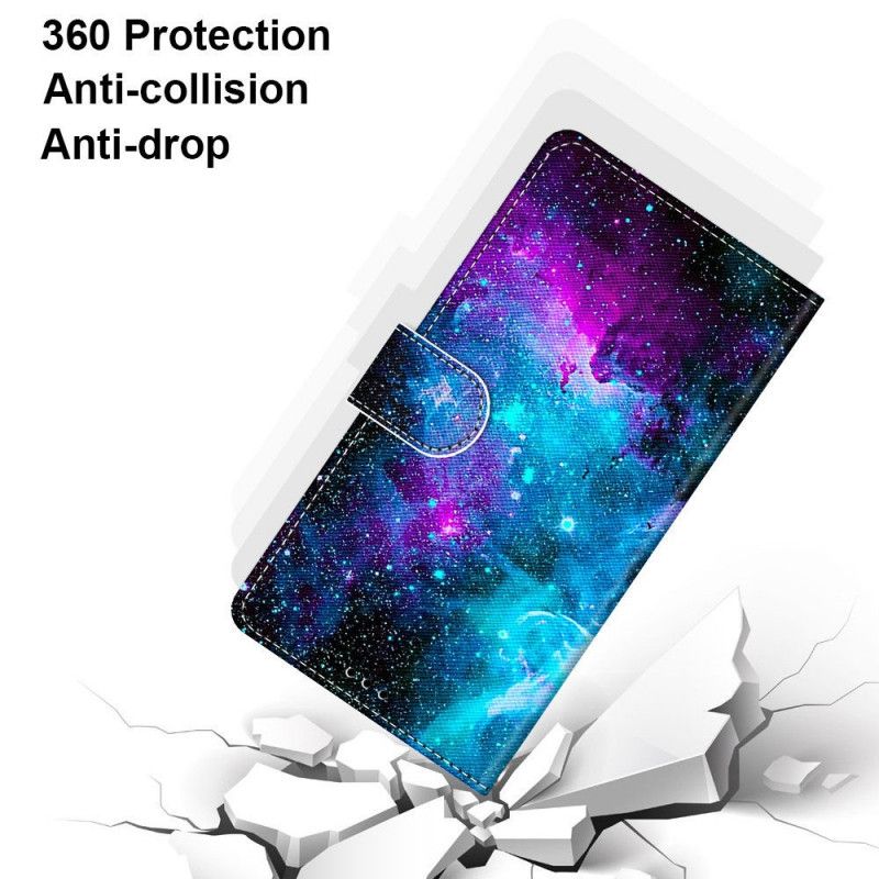 Flip Cover Læder Samsung Galaxy S21 Ultra 5G Kosmisk Himmel Beskyttelse