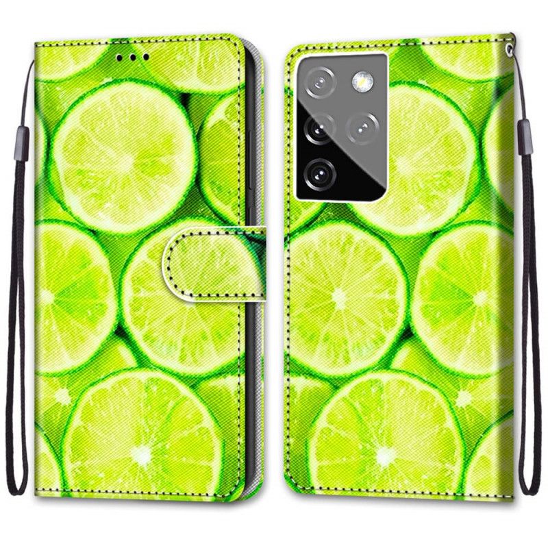 Flip Cover Læder Samsung Galaxy S21 Ultra 5G Limes Original