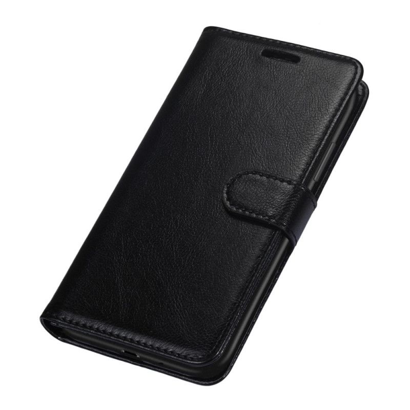 Flip Cover Læder Samsung Galaxy S21 Ultra 5G Sort Monokrom Læderstil Original