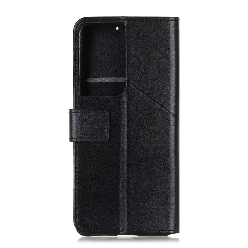 Flip Cover Læder Samsung Galaxy S21 Ultra 5G Sort Nitte X Design Beskyttelse