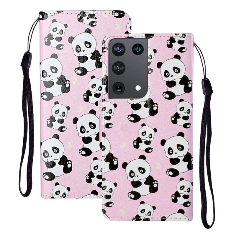 Flip Cover Samsung Galaxy S21 Ultra 5G Mobilcover Kun Pandaer