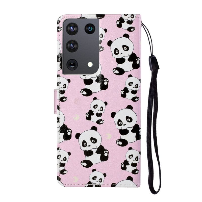 Flip Cover Samsung Galaxy S21 Ultra 5G Mobilcover Kun Pandaer