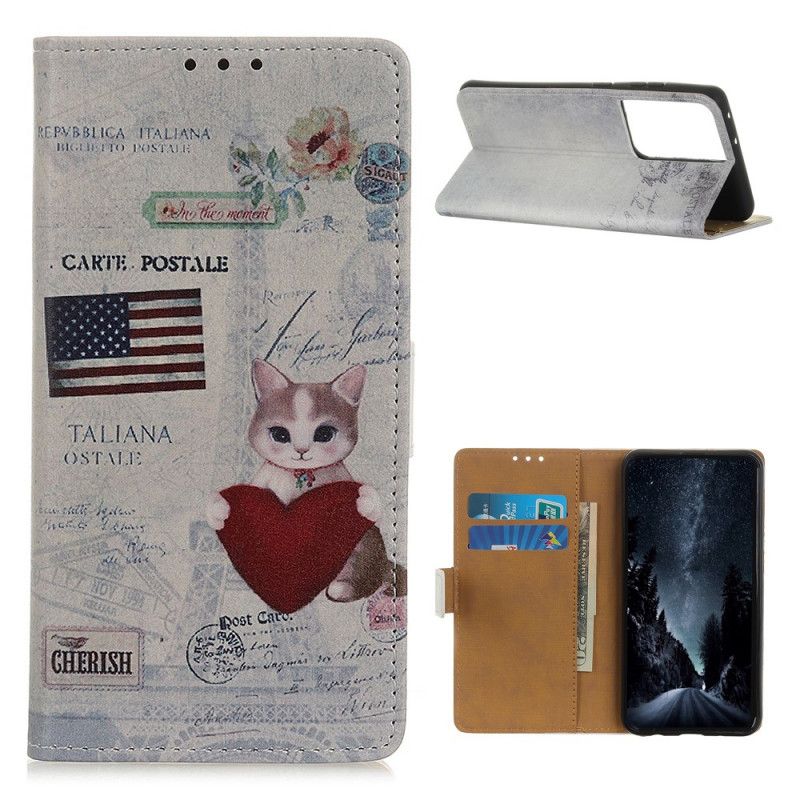 Flip Cover Samsung Galaxy S21 Ultra 5G Mobilcover Rejser Kat