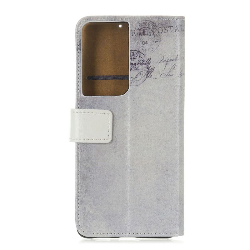 Flip Cover Samsung Galaxy S21 Ultra 5G Mobilcover Rejser Kat