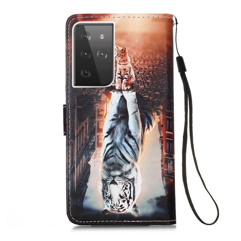 Flip Cover Samsung Galaxy S21 Ultra 5G Sort Killing