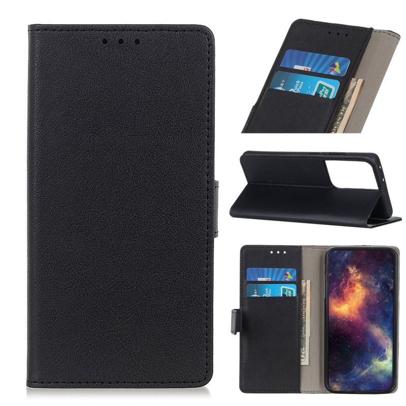 Flip Cover Samsung Galaxy S21 Ultra 5G Sort Klassisk