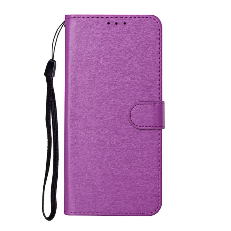 Flip Cover Samsung Galaxy S21 Ultra 5G Sort Unikt Design Med Rem