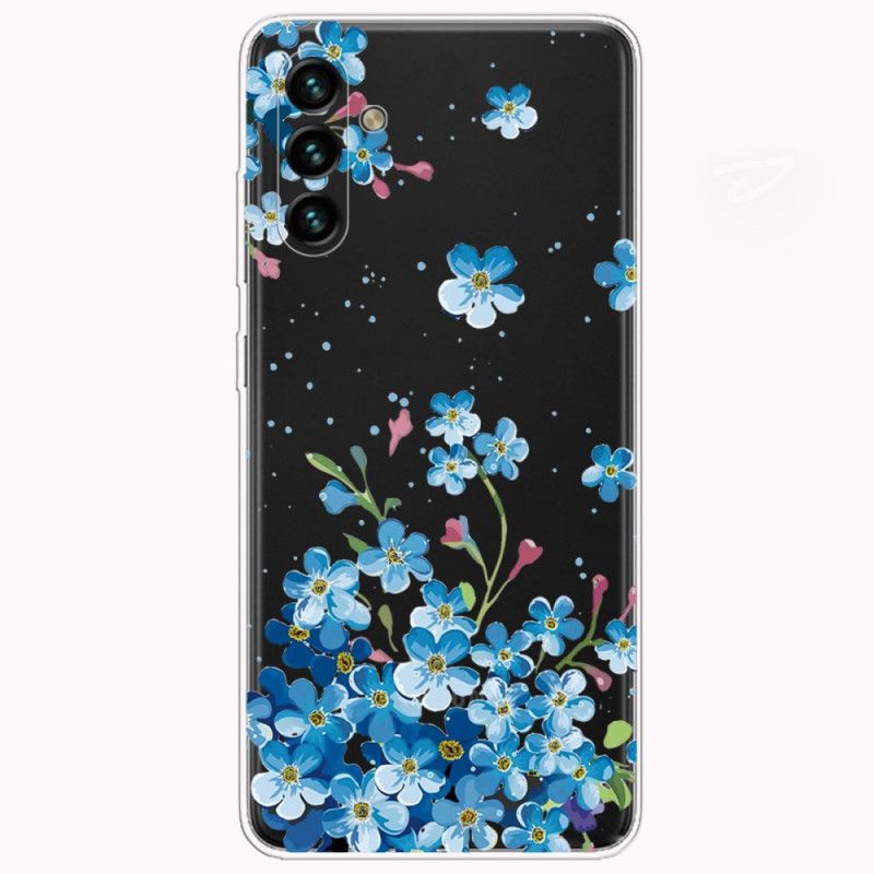 Cover Samsung Galaxy A13 5g Blå Blomster