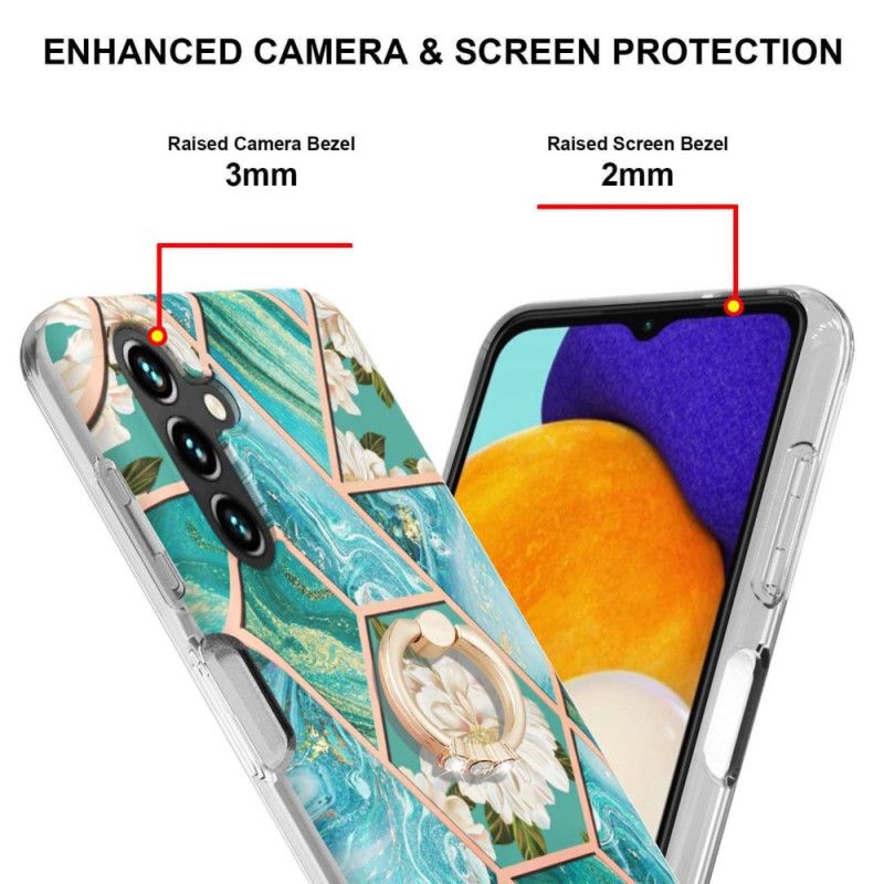 Cover Samsung Galaxy A13 5g Marmor Med Støttering