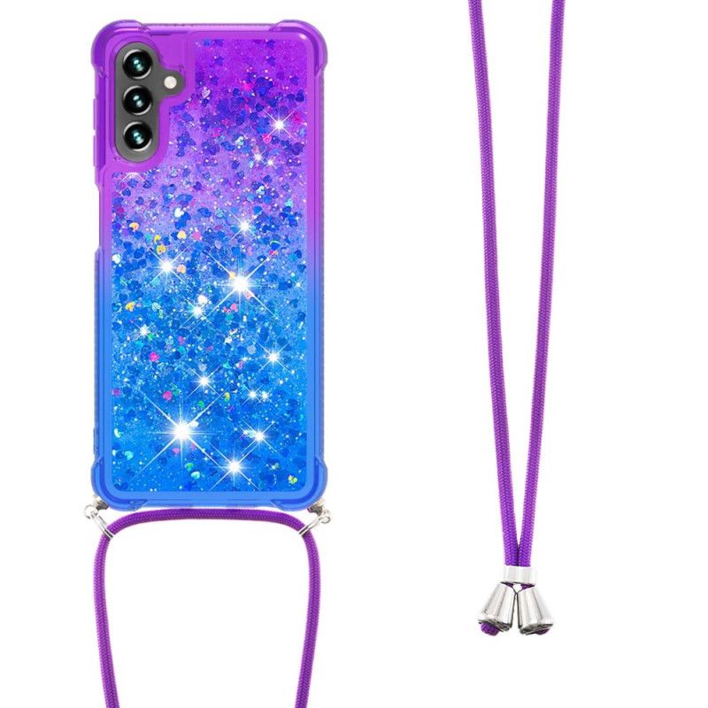 Cover Samsung Galaxy A13 5g Silikoneglitter Og Ledning