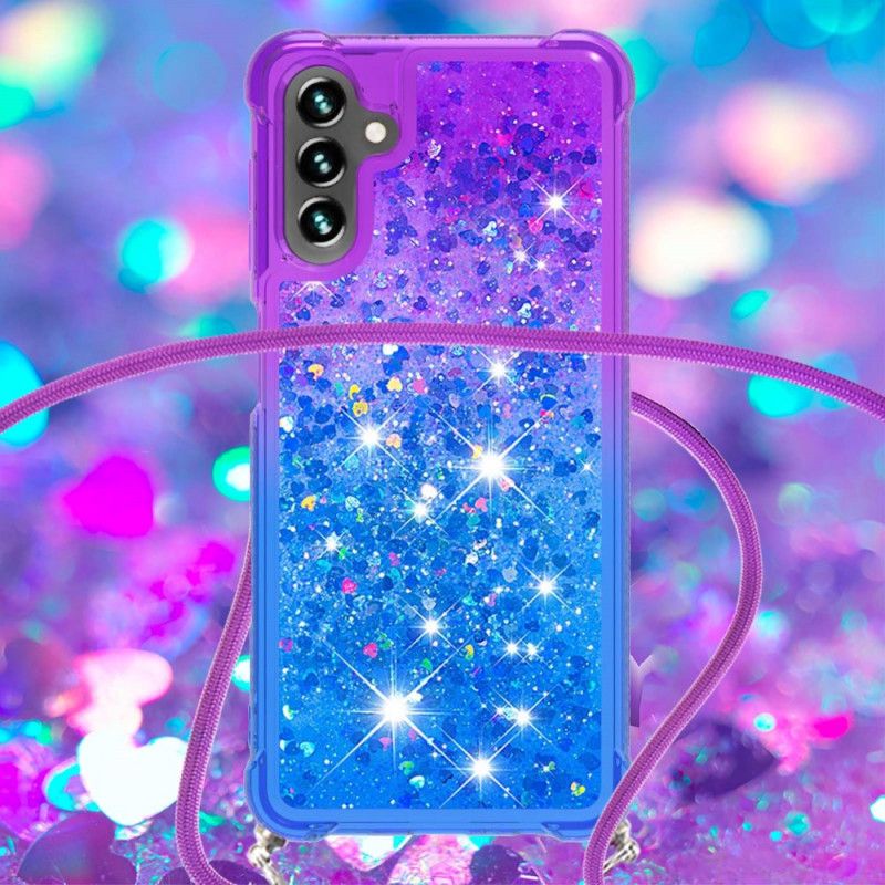 Cover Samsung Galaxy A13 5g Silikoneglitter Og Ledning