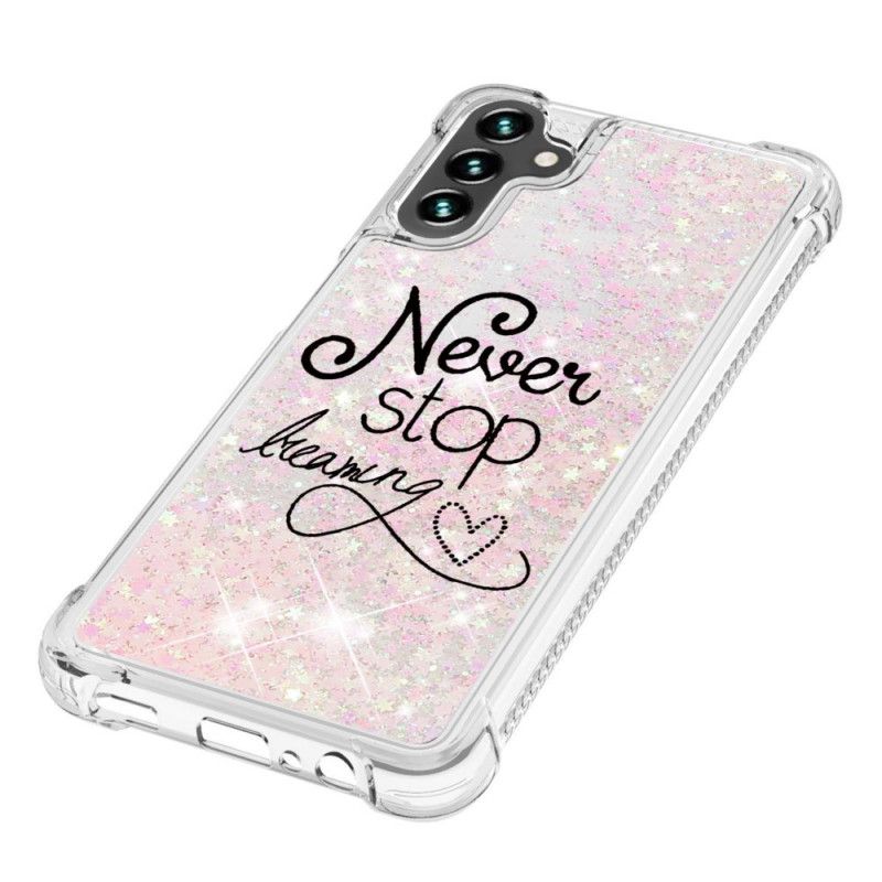 Cover Samsung Galaxy A13 5g Stop Aldrig Med At Drømme Om Glitter