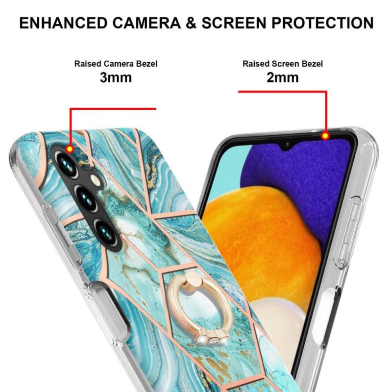 Cover Samsung Galaxy A13 5g Telefon Etui Geometrisk Marmor Med Støttering