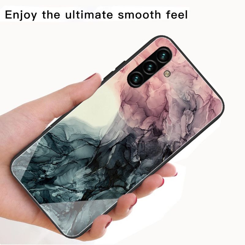 Cover Samsung Galaxy A13 5g Telefon Etui Marmor Hærdet Glas