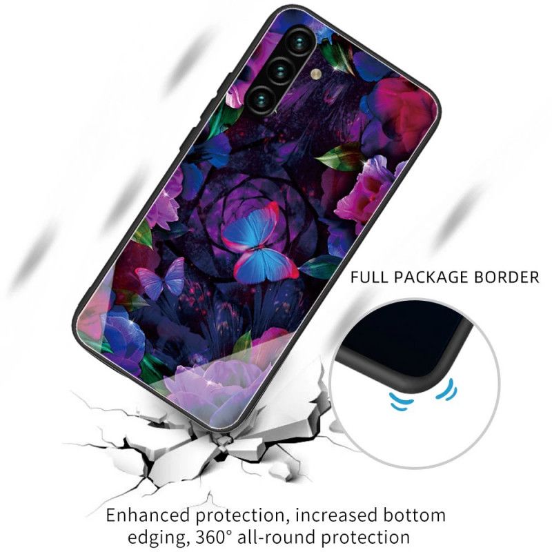 Cover Samsung Galaxy A13 5g Telefon Etui Sommerfuglevariation Af Hærdet Glas