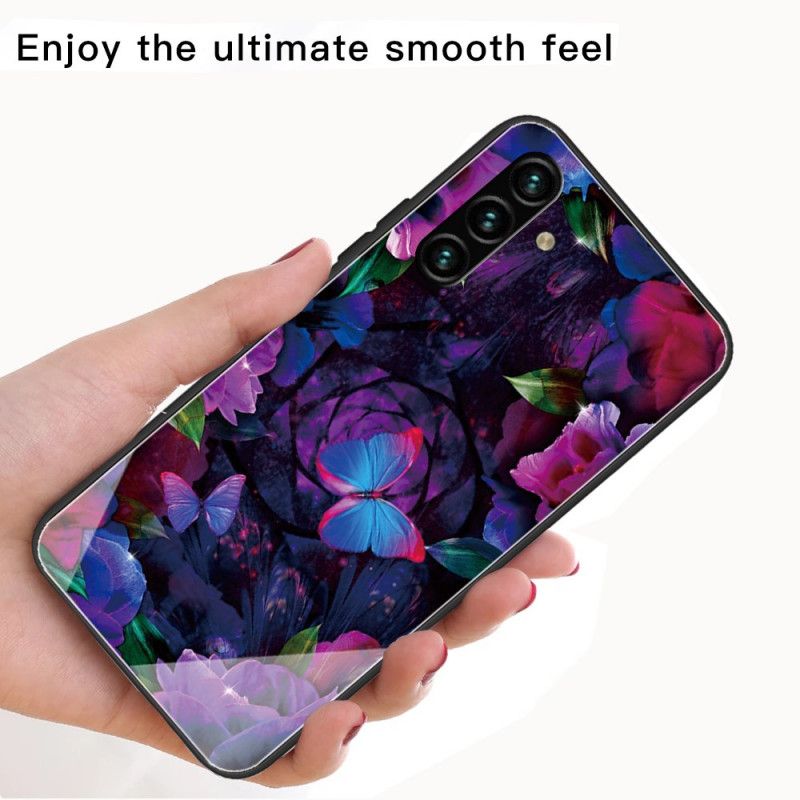 Cover Samsung Galaxy A13 5g Telefon Etui Sommerfuglevariation Af Hærdet Glas