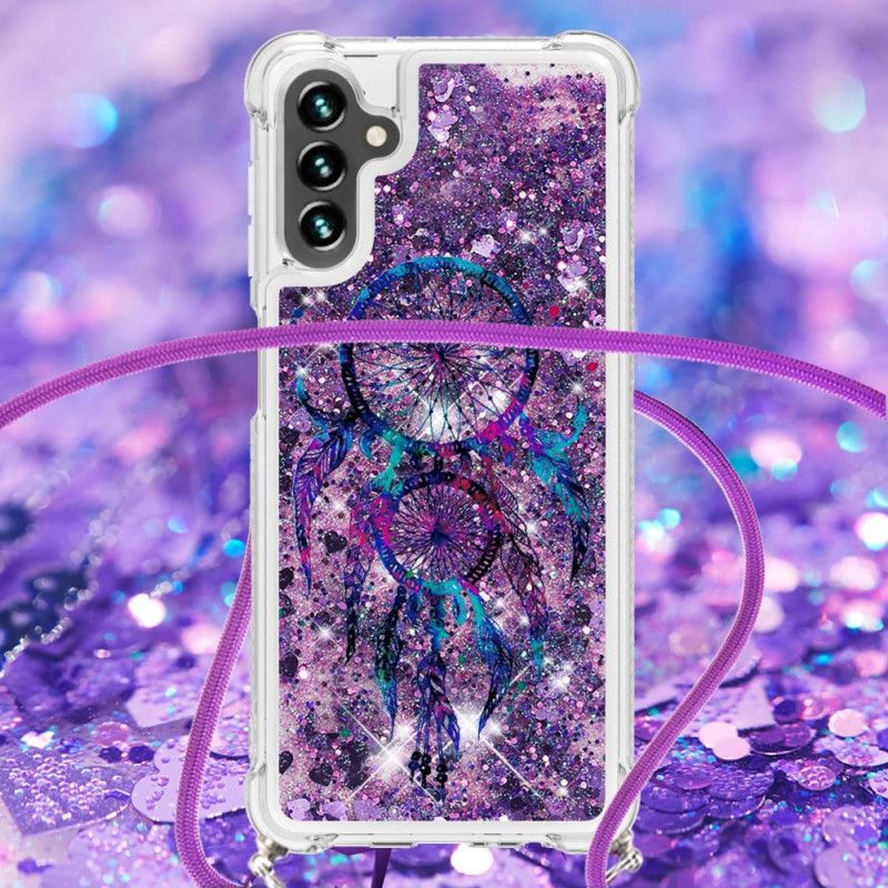 Cover Til Samsung Galaxy A13 5g Glitter Drømmefanger Med Snoretræk