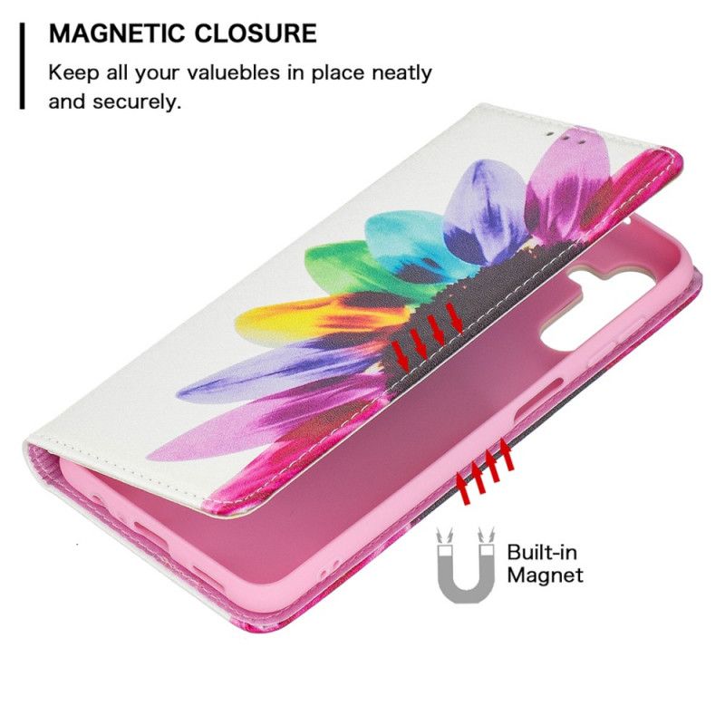 Flip Cover Samsung Galaxy A13 5g Blomsterakvarel