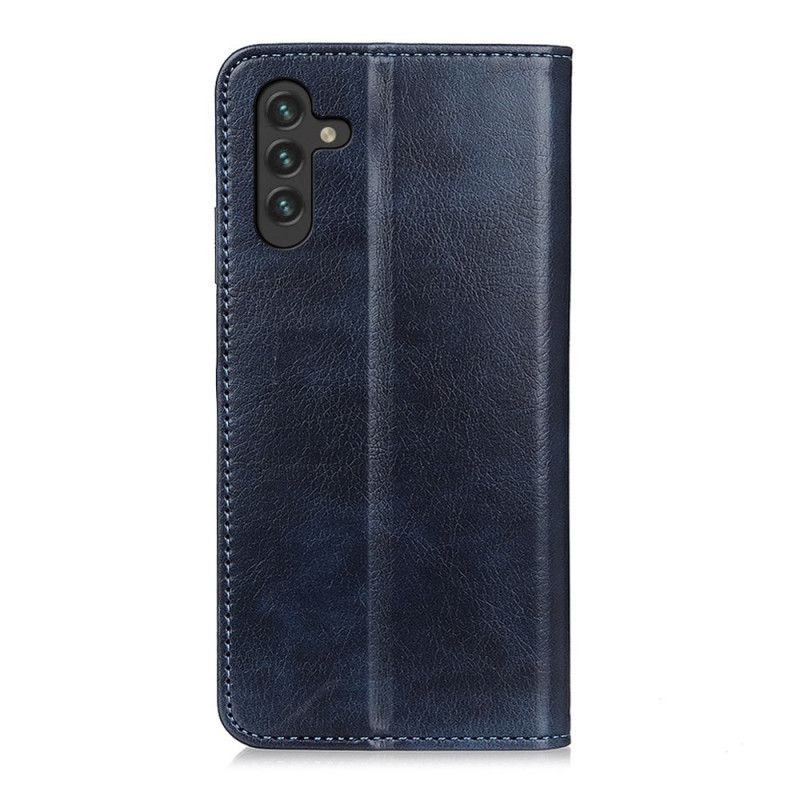 Flip Cover Samsung Galaxy A13 5g Elegance Split Litchi-læder