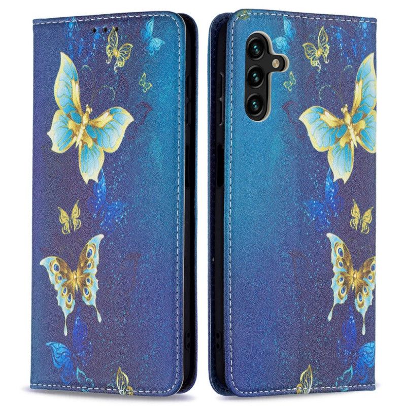 Flip Cover Samsung Galaxy A13 5g Farverige Sommerfugle