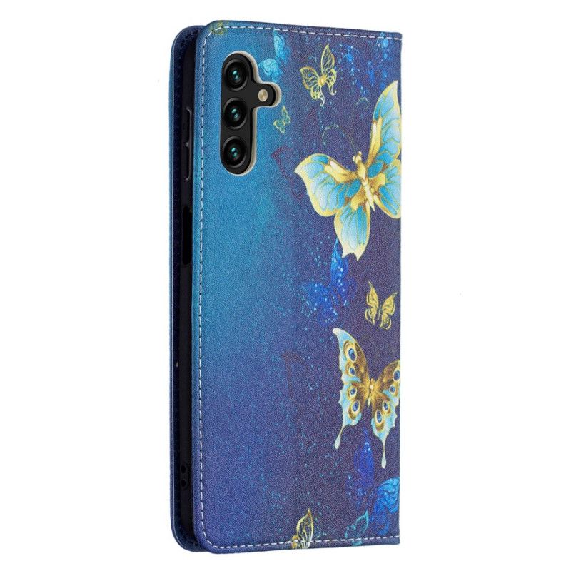 Flip Cover Samsung Galaxy A13 5g Farverige Sommerfugle