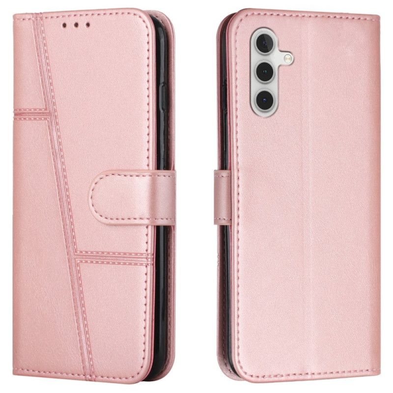 Flip Cover Samsung Galaxy A13 5g Geo Lædereffekt Rem