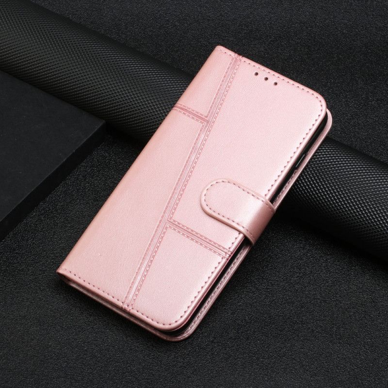 Flip Cover Samsung Galaxy A13 5g Geo Lædereffekt Rem