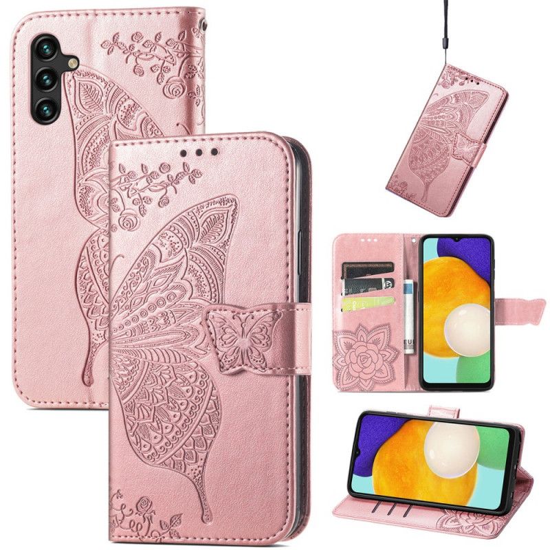 Flip Cover Samsung Galaxy A13 5g Halve Sommerfugle