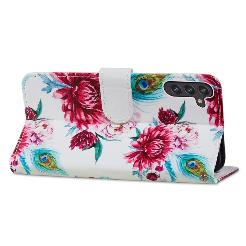 Flip Cover Samsung Galaxy A13 5g Intense Blomster