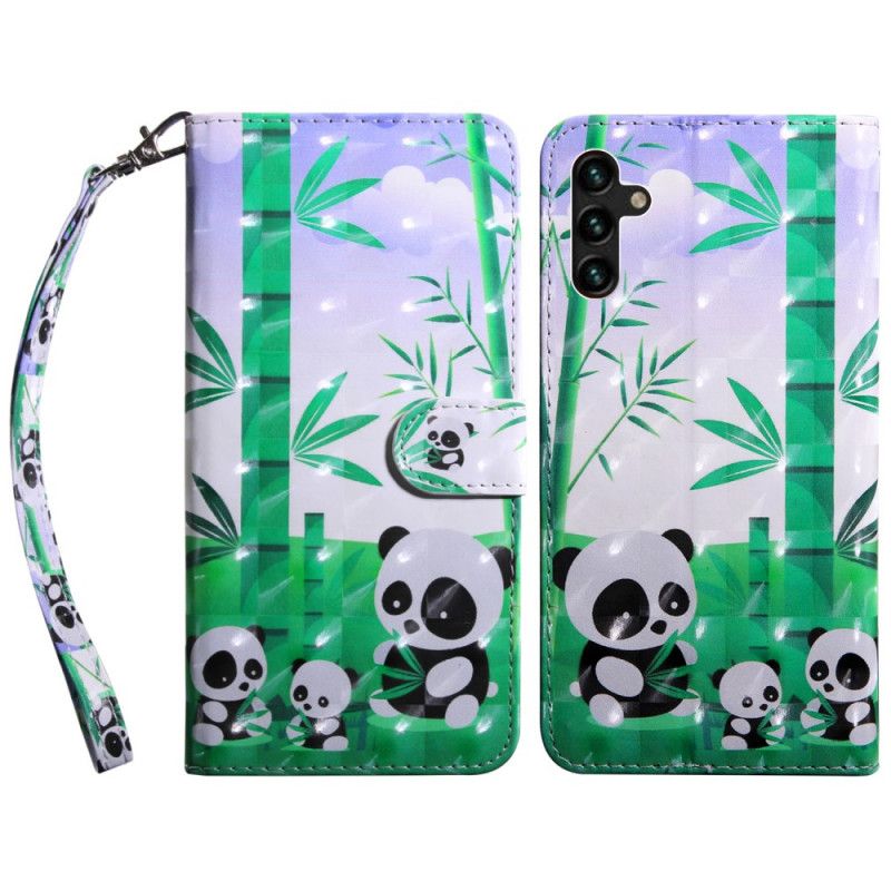 Flip Cover Samsung Galaxy A13 5g Panda Family