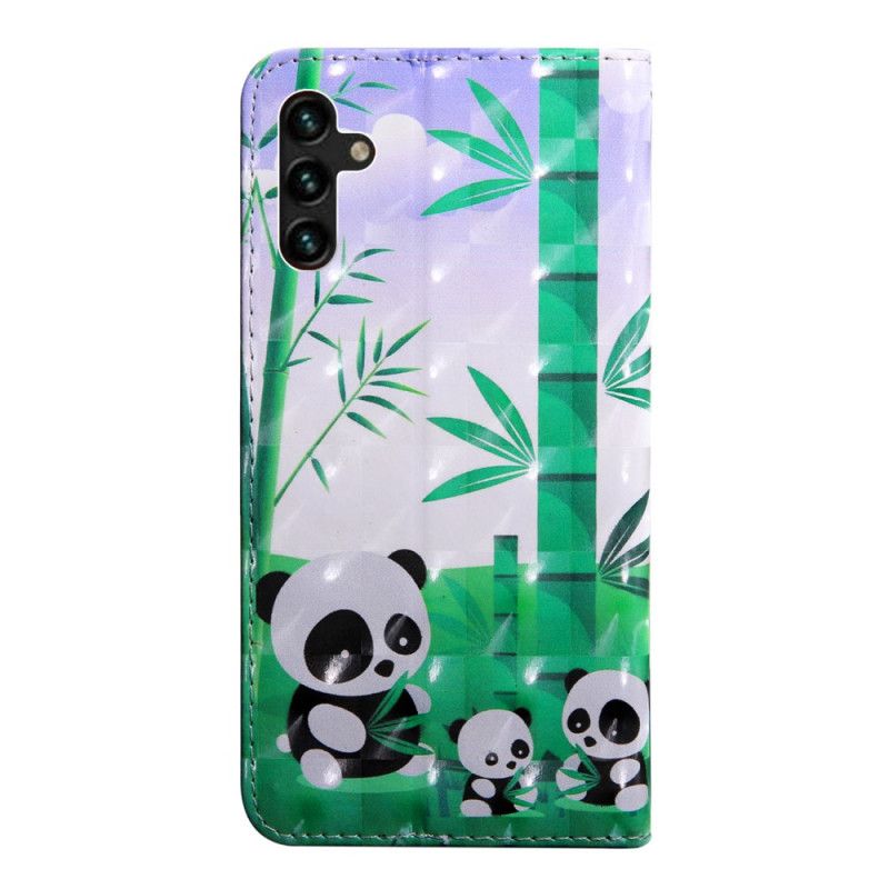 Flip Cover Samsung Galaxy A13 5g Panda Family