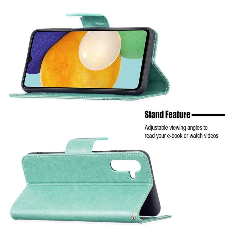 Flip Cover Samsung Galaxy A13 5g Sommerfugle På Flugt Med Snor