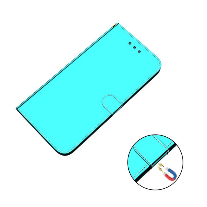 Flip Cover Samsung Galaxy A13 5g Spejlcover I Imiteret Læder