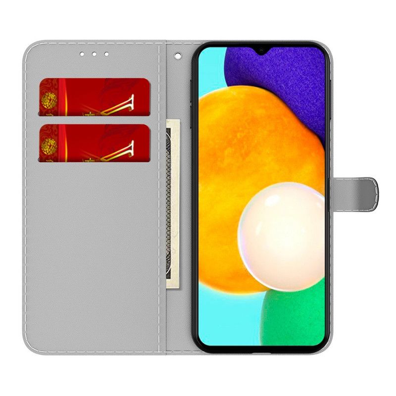 Flip Cover Til Samsung Galaxy A13 5g Abstrakt Mønster