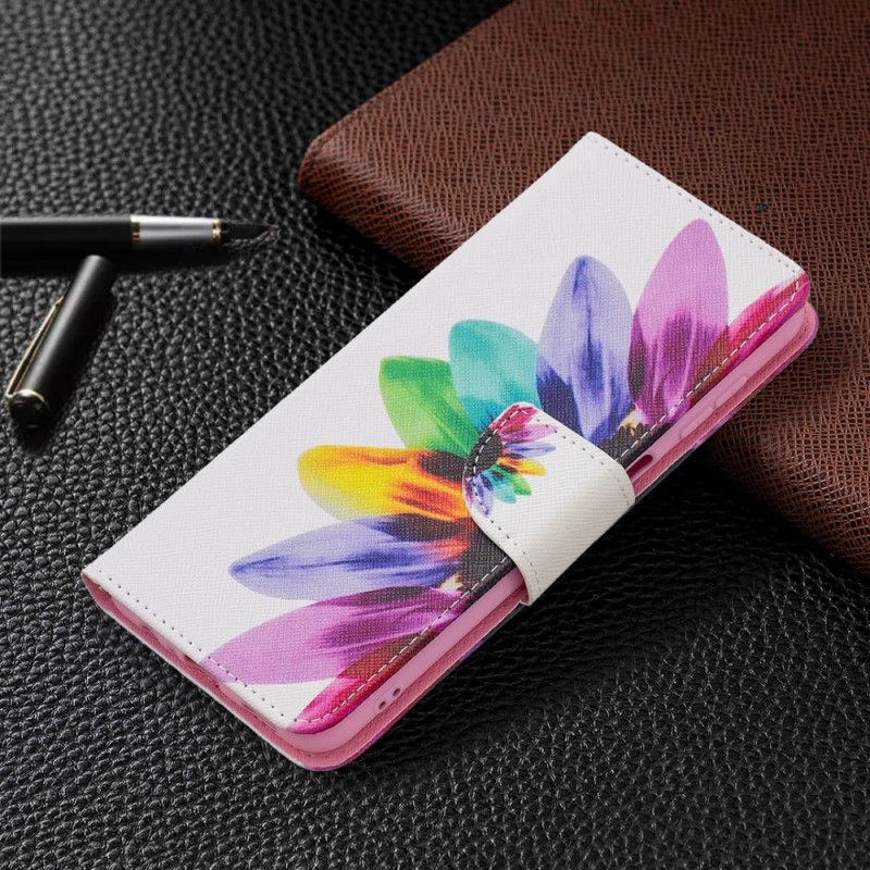 Flip Cover Til Samsung Galaxy A13 5g Blomsterakvarel