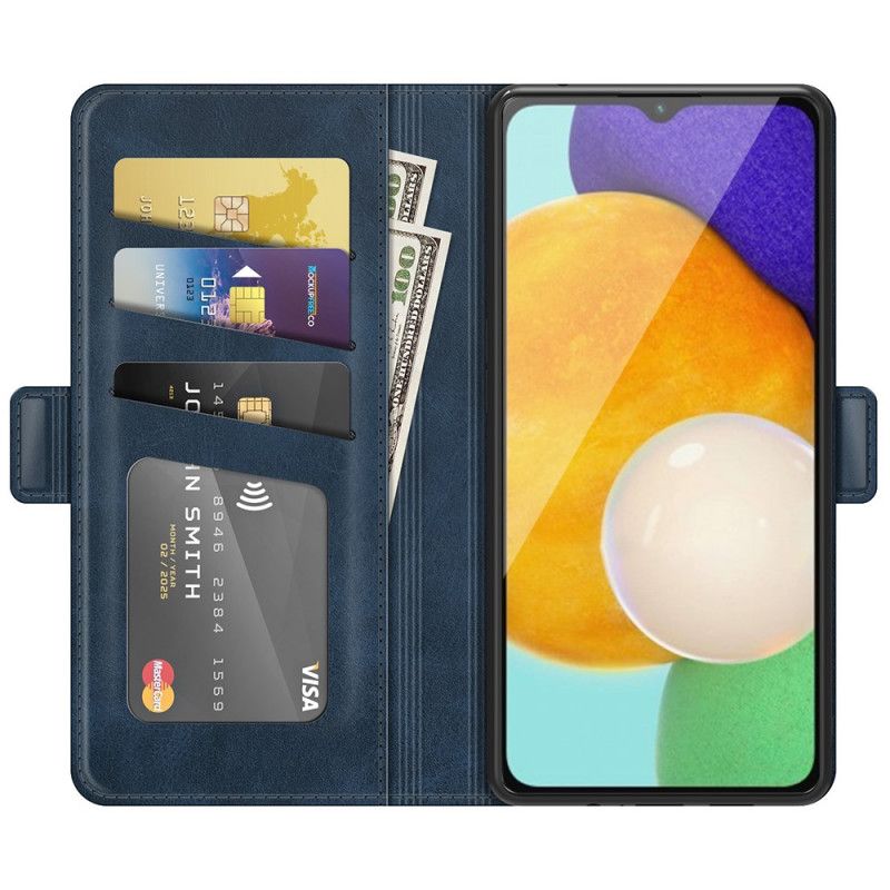 Flip Cover Til Samsung Galaxy A13 5g Lædereffektdesign