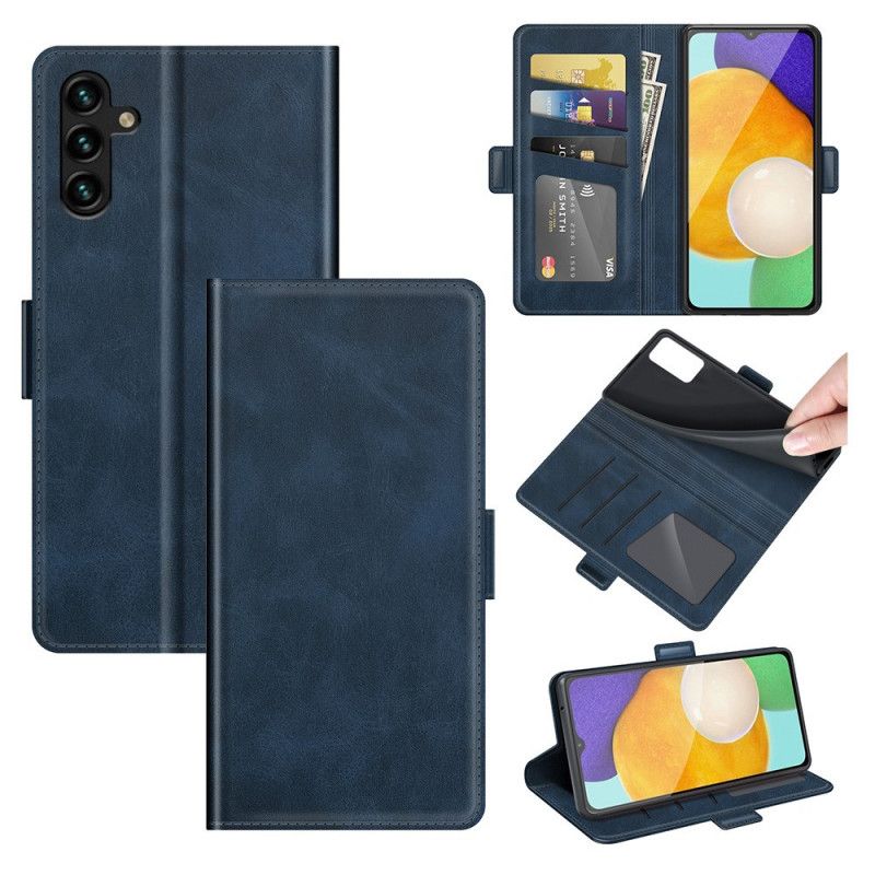 Flip Cover Til Samsung Galaxy A13 5g Lædereffektdesign