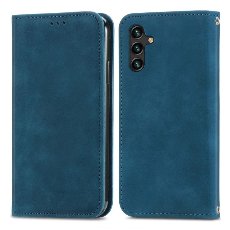 Flip Cover Til Samsung Galaxy A13 5g Skin-touch Vintage Design