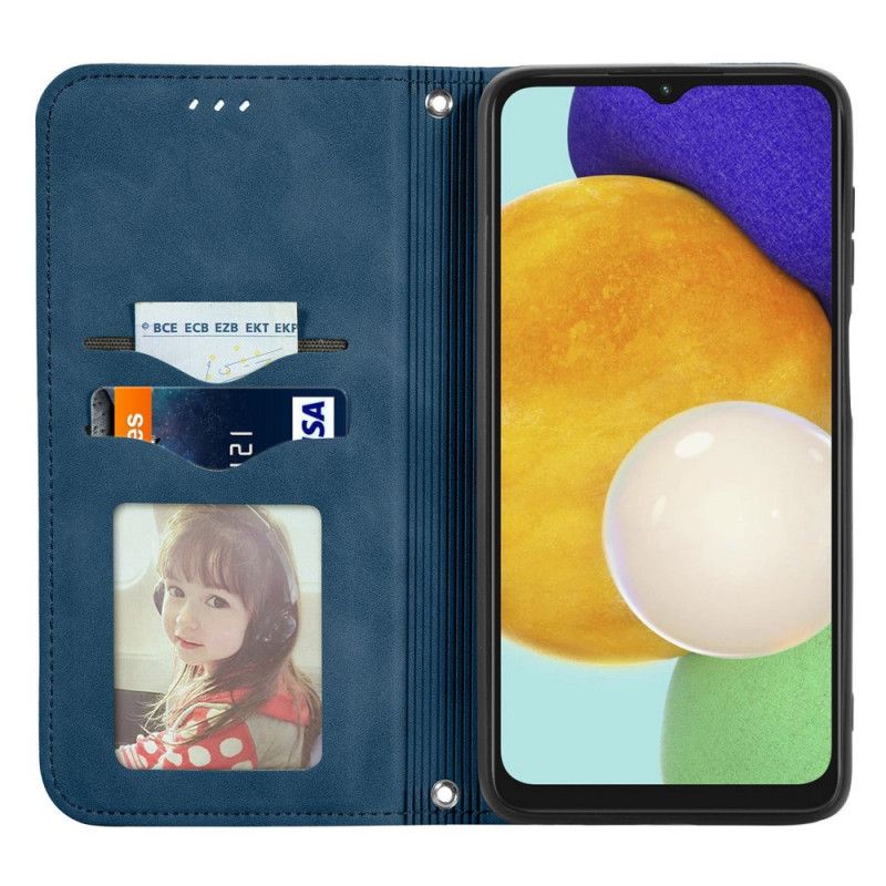 Flip Cover Til Samsung Galaxy A13 5g Skin-touch Vintage Design