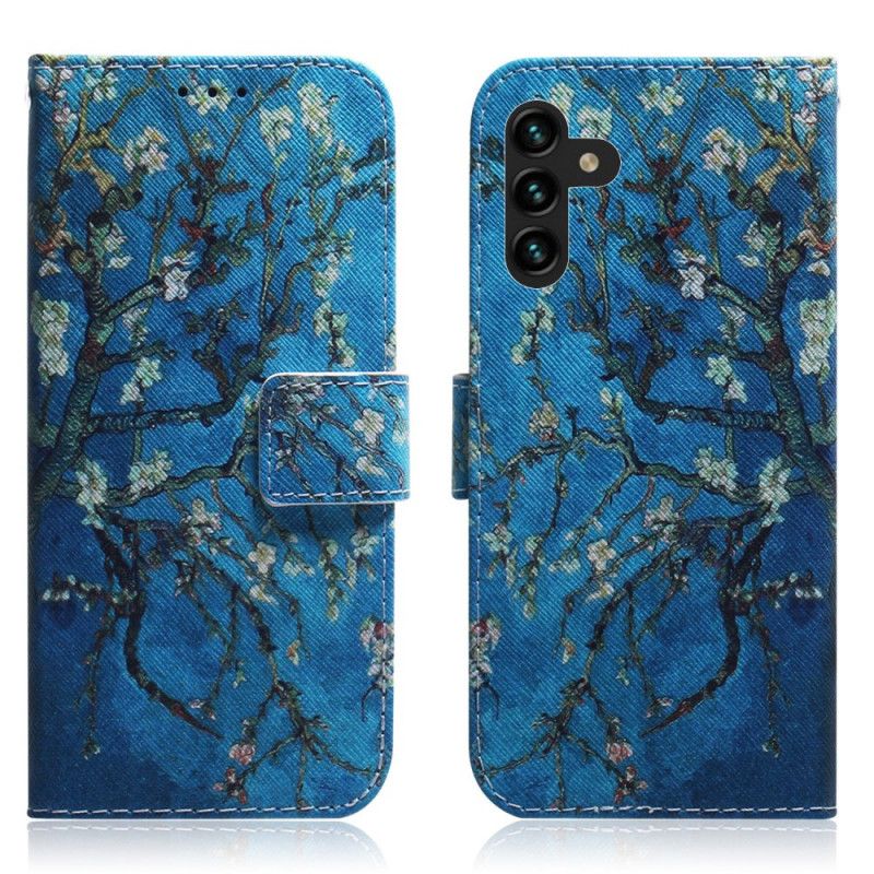 Læder Cover Samsung Galaxy A13 5g Blomstrende Trægren