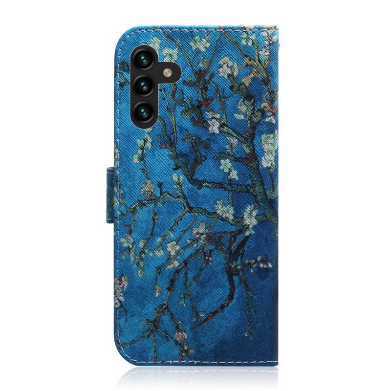 Læder Cover Samsung Galaxy A13 5g Blomstrende Trægren