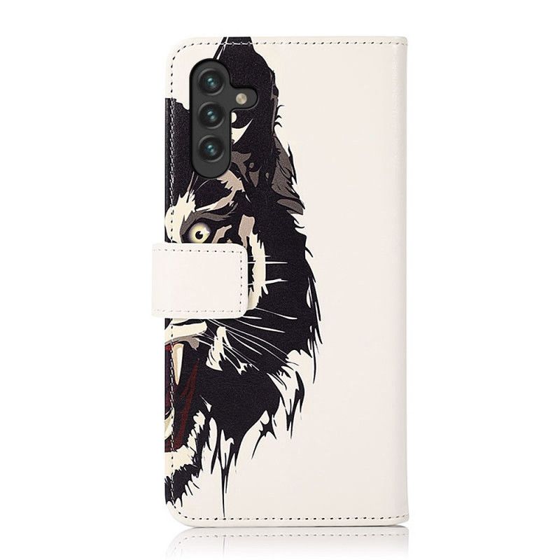 Læder Cover Samsung Galaxy A13 5g Fierce Tiger