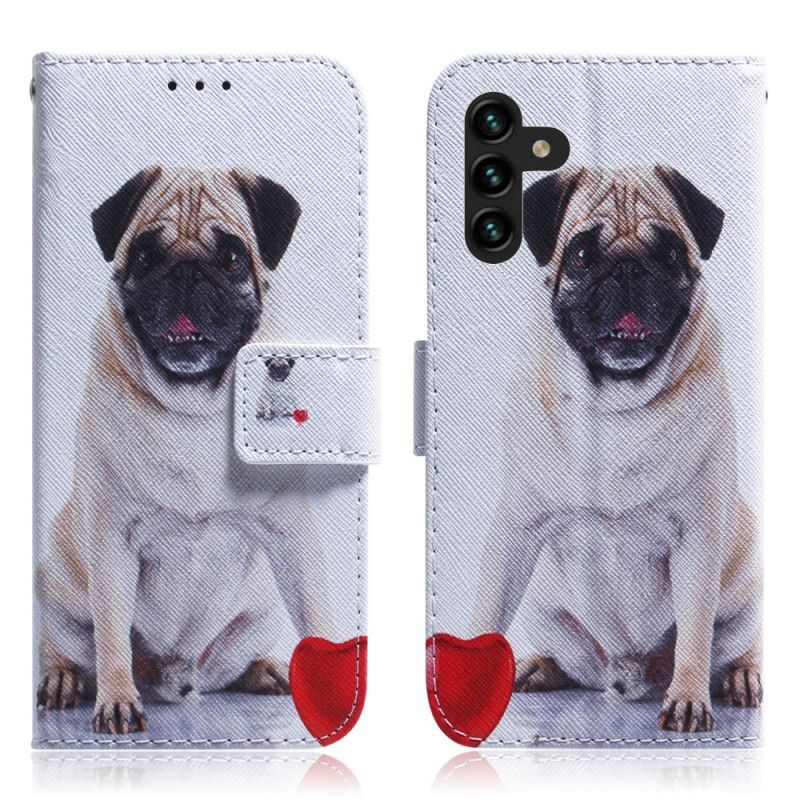 Læder Cover Samsung Galaxy A13 5g Pug Dog