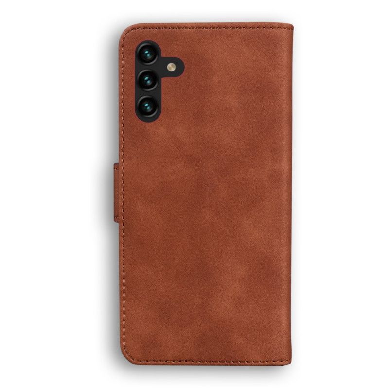 Læder Cover Samsung Galaxy A13 5g Solid Color Design