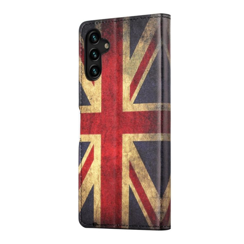 Læder Cover Samsung Galaxy A13 5g Telefon Etui Englands Flag