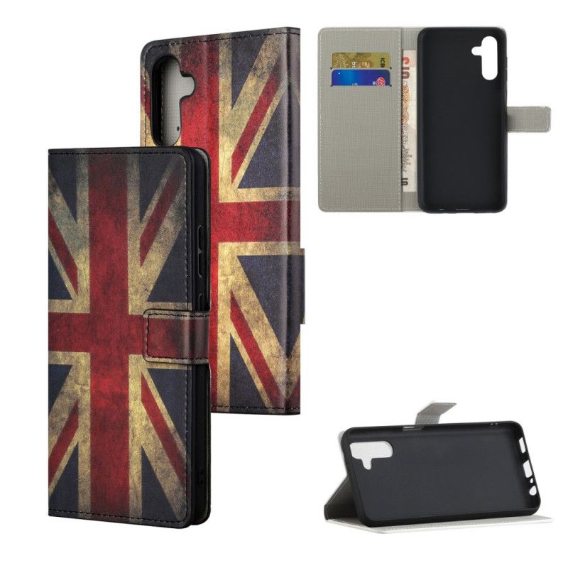 Læder Cover Samsung Galaxy A13 5g Telefon Etui Englands Flag