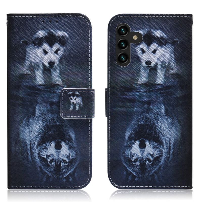 Læder Cover Samsung Galaxy A13 5g Telefon Etui Ernesto The Wolf