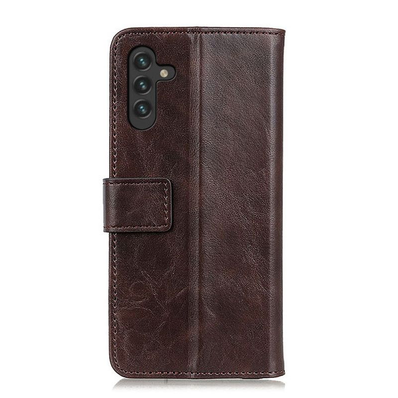 Læder Cover Samsung Galaxy A13 5g Telefon Etui Khazneh Elegance Læderstil